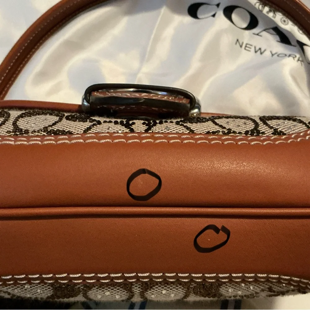 PRELOVED COACH CRYSTAL SOHO FLAP JAQUARD PLEASE READ AND LOOK AT ALL PHOTOS - Picture 9 of 16